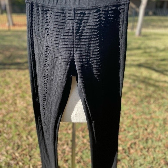 Cristina V Unique Design Glamorous Sexy Black Pants Leggings Size M - Picture 2 of 11